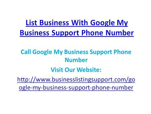 List Business with Google My Business Support Phone Number