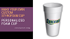 Get Best Quality Personalized Foam Cup From Custacup 