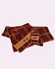 Jaguar Brown And Yellow Check Towel