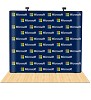 Promotional Straight Fabric Pop up Step & Repeat Backdrop display Booth | Display Solution