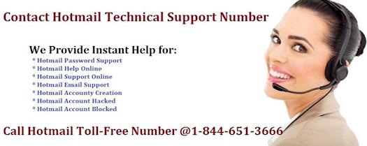 Contact Hotmail Customer Support at 1-844-651-3666 