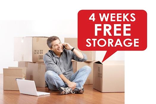 4 weeks free storage