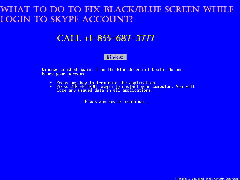 What To Do To Fix Black/Blue Screen While Login To Skype Account?