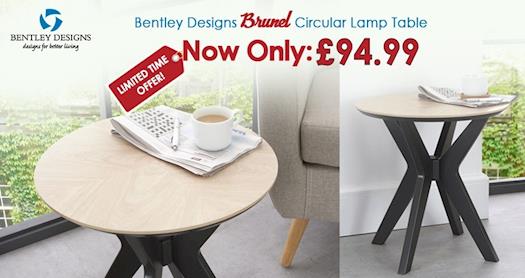 Shop Bentley Designs Lamp Table | Furniture Direct UK