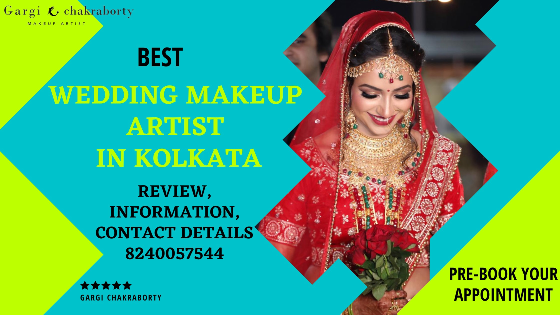 Best wedding makeup artist in Kolkata-review, Information, contact details