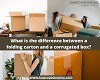 What is the difference between a folding carton and a corrugated box?