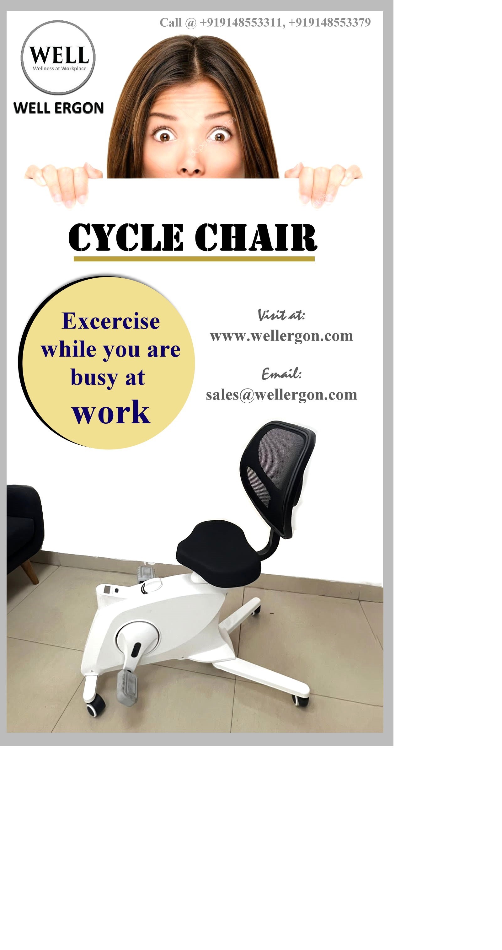 Cycle Chair | Exercise While you are Busy at Work