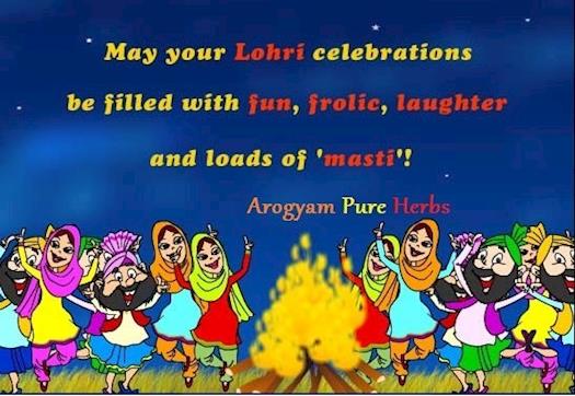 Arogyam Pure Herbs Wishes Happy Lohri To All