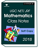 Get UGC NET/ JRF Mathematics Class Notes