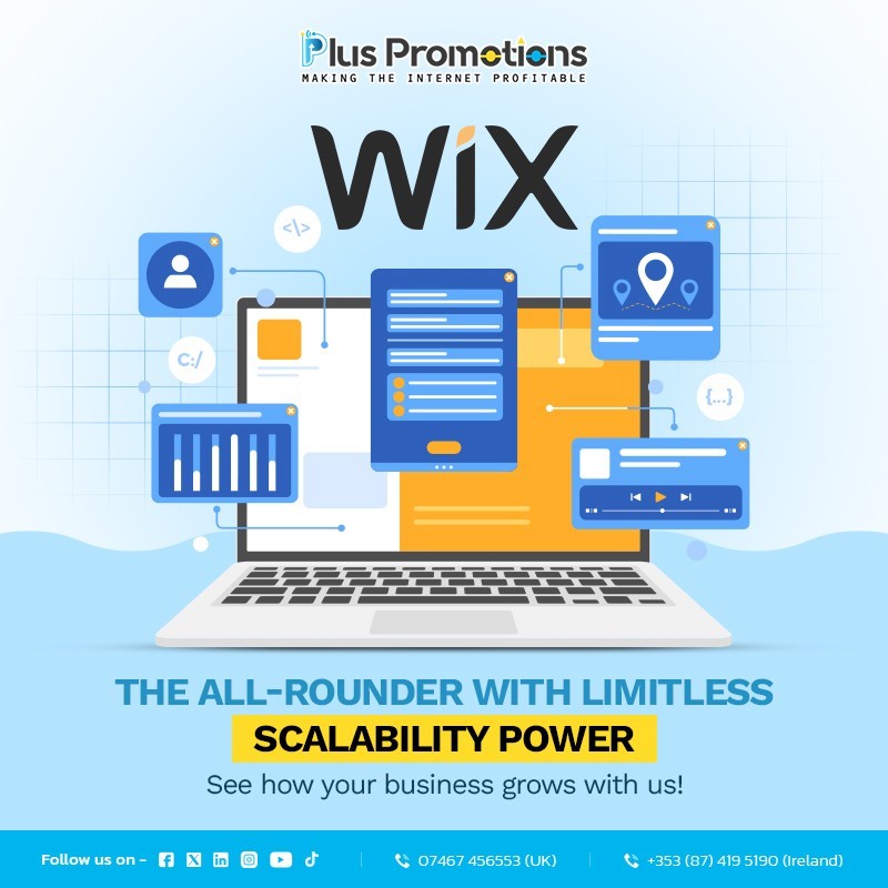 Wix Website Development Services | Plus Promotions UK Limited
