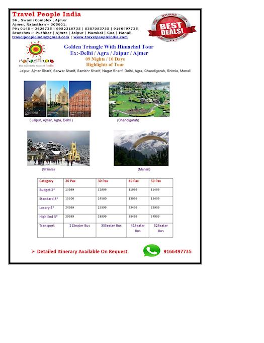 Golden Triangle With Himachal Tour