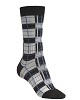 Black and Grey Soft Taped Check Socks