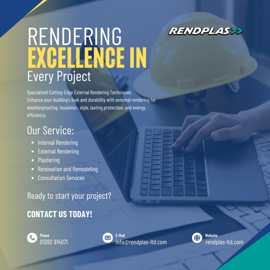 Explore Expert Rendering and Plastering Solutions at Rendplas Ltd – Quality Products Guaranteed!