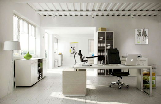 Contemporary, stunning fitted home offices.