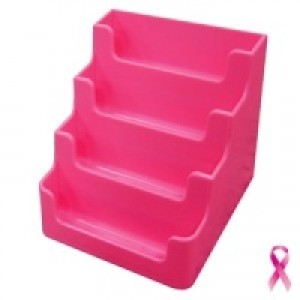 Business Card Holder Multi-Compartment-Pink