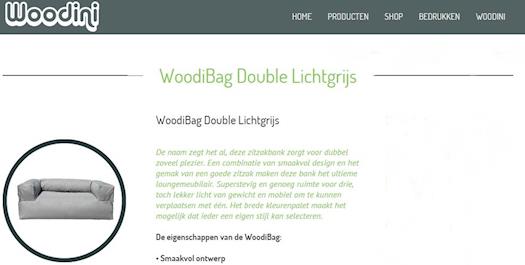 Beste Licht Grijs Dubbele WoodiBag