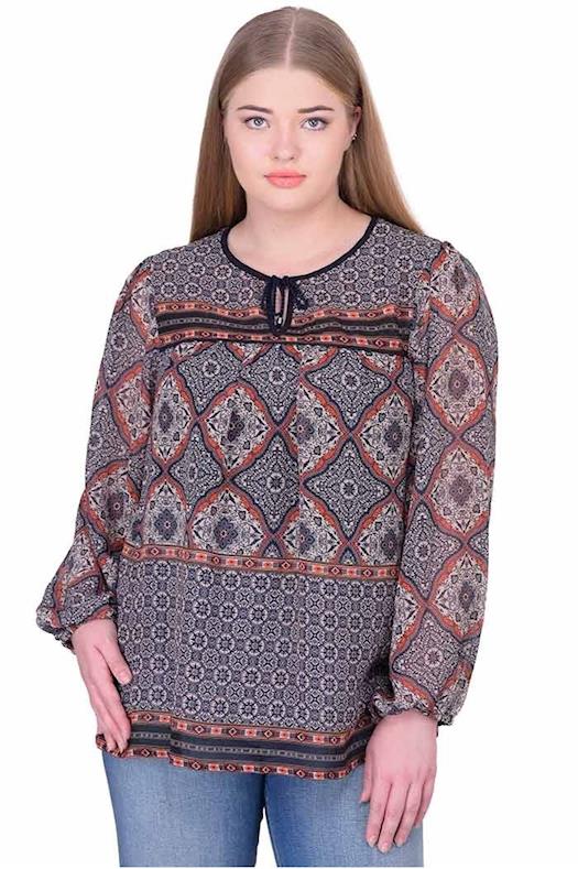 Buy Plus Size Full Sleeves Top Online at Oxolloxo