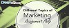 Different Topics of Marketing Assignment Help 
