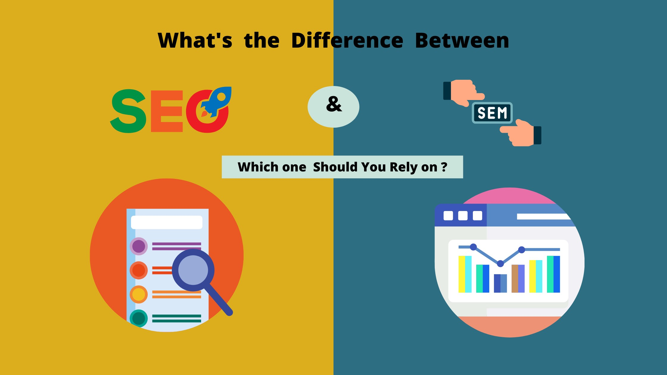 What are difference between SEO and SEM ?