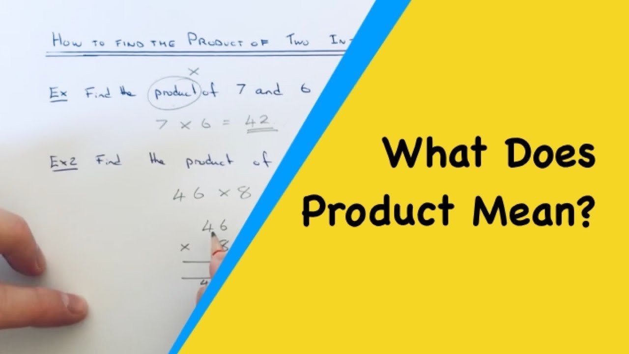 what does product mean in math
