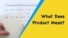what does product mean in math