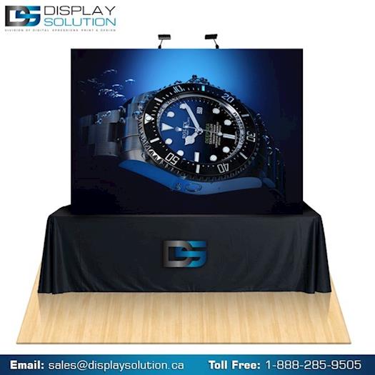 Trade Show Tabletop Display Booths  With Custom Graphics Print