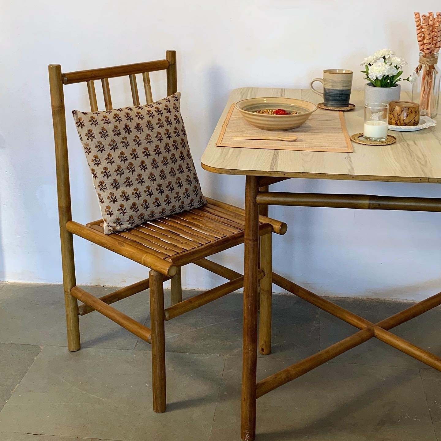Image Chairs for Dining Table | Bamboo Dining Chair | Woodygrass