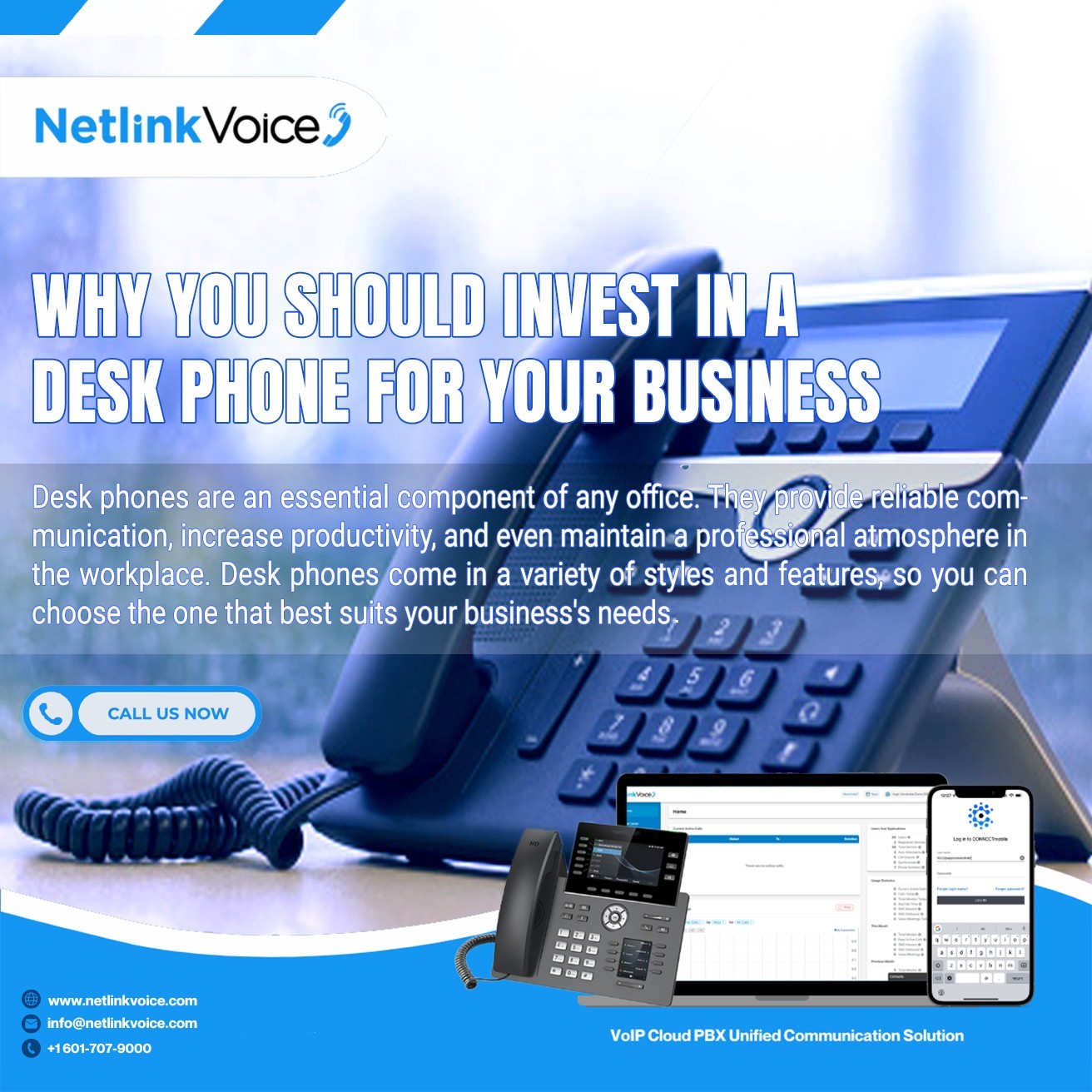 Why You Should Invest in a Desk Phone for Your Business