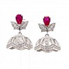 silver jhumka