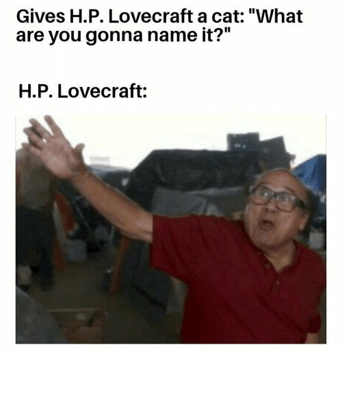 HP Lovecraft cat name