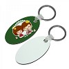 Sublimation  Oval Keychain in India