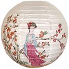 Beauty and Flowers Chinese Japanese Paper Lantern