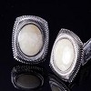 William Henry: Fossil Ivory Cuff Links