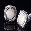 William Henry: Fossil Ivory Cuff Links