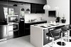 Kitchens designed in a designer style with an island