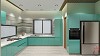 Patina Green Modular Kitchen by Coronet Kitchens