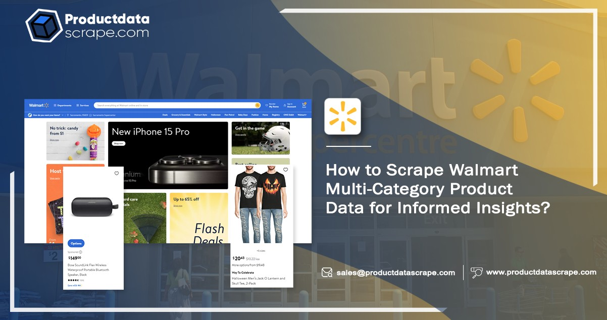 How to Scrape Walmart Multi-Category Product Data for Informed Insights?
