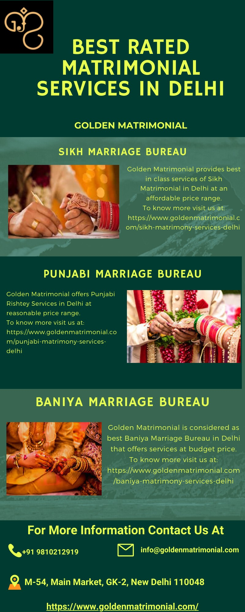 Best Rated Matrimonial Services in Delhi