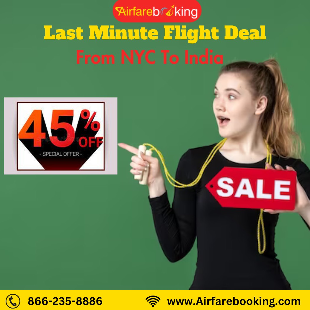 Get Last Minute Flight Deal From NYC To India With Airfarebooking  @ $ 874