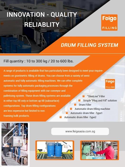 Drum Filling System Supplier