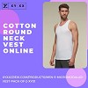 Cotton Round Neck Vest Online