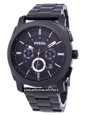 Fossil Machine Chronograph Black IP Stainless Steel FS4552 Men's Watch