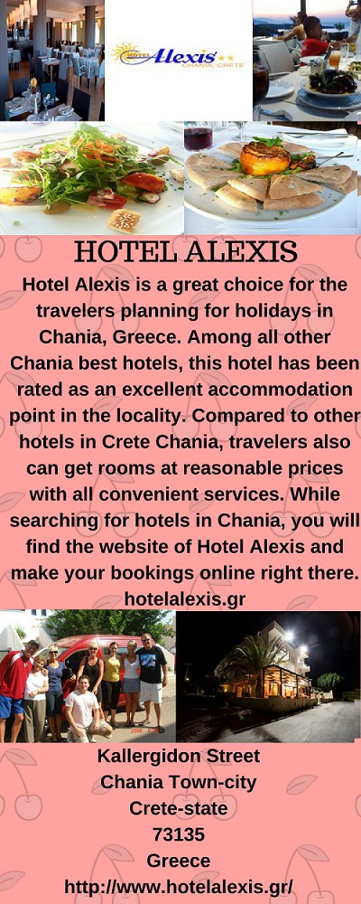 Book Alexis Hotels in Crete Chania