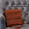Handmade Classic Crossbody Leather Messenger Bags