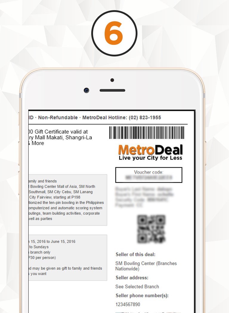 MetroDeal How to Claim Voucher