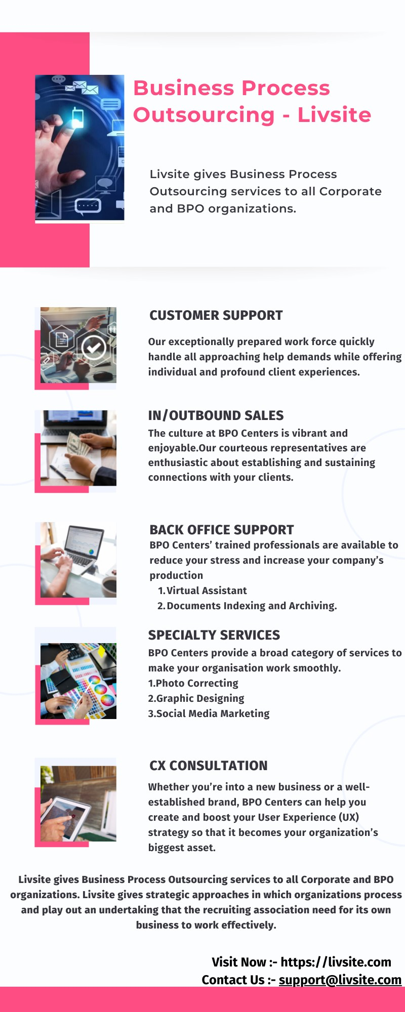 Business Process Outsourcing  - Livsite