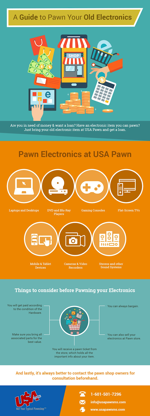 Pawn your Old Electronics at Electronic Pawn Shop [Infographic]