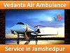 Vedanta Air Ambulance from Jamshedpur to Delhi with full ICU setup