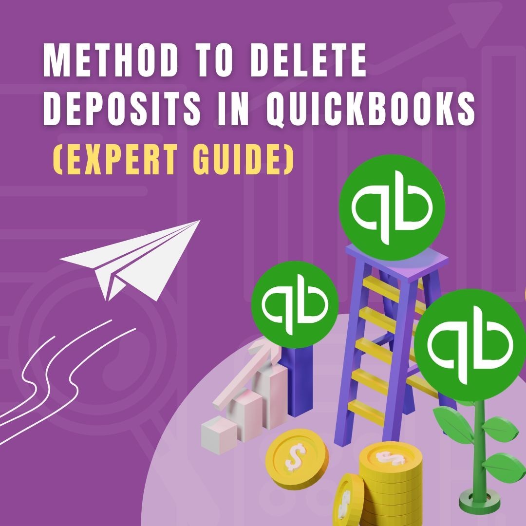What is the process for deleting a deposit in Quickbooks?