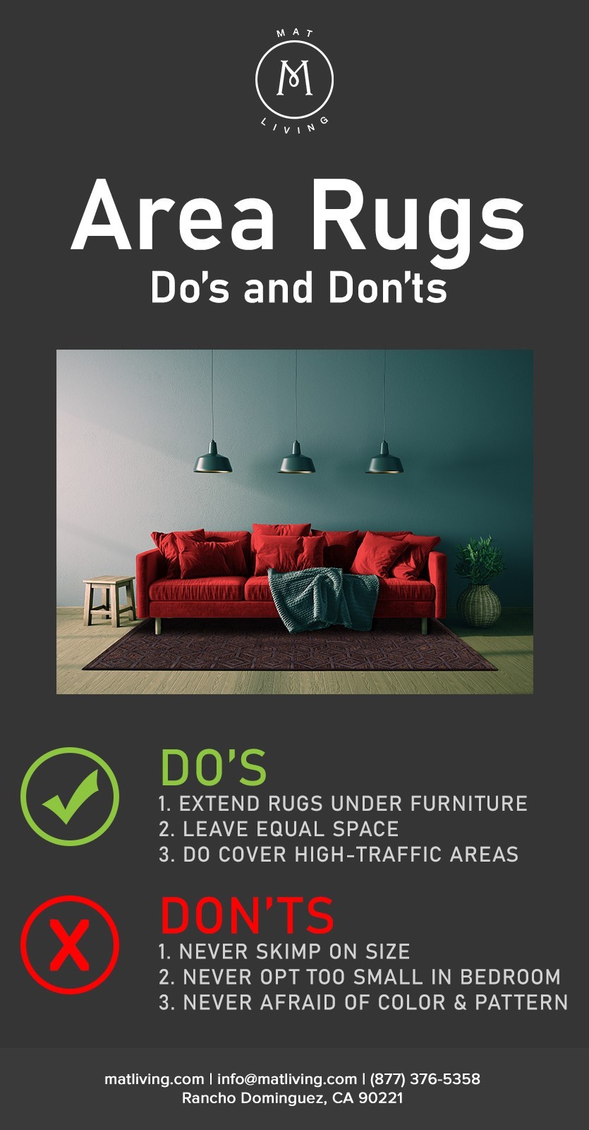 AreaRugsDos&Donts infographic